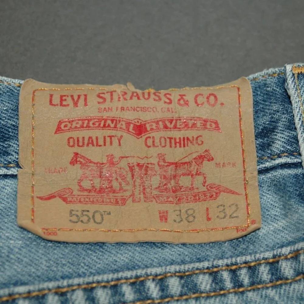 Levi's 550 Red Tag Jeans Men's 38x32 Relaxed Fit Denim - Picture 6 of 7